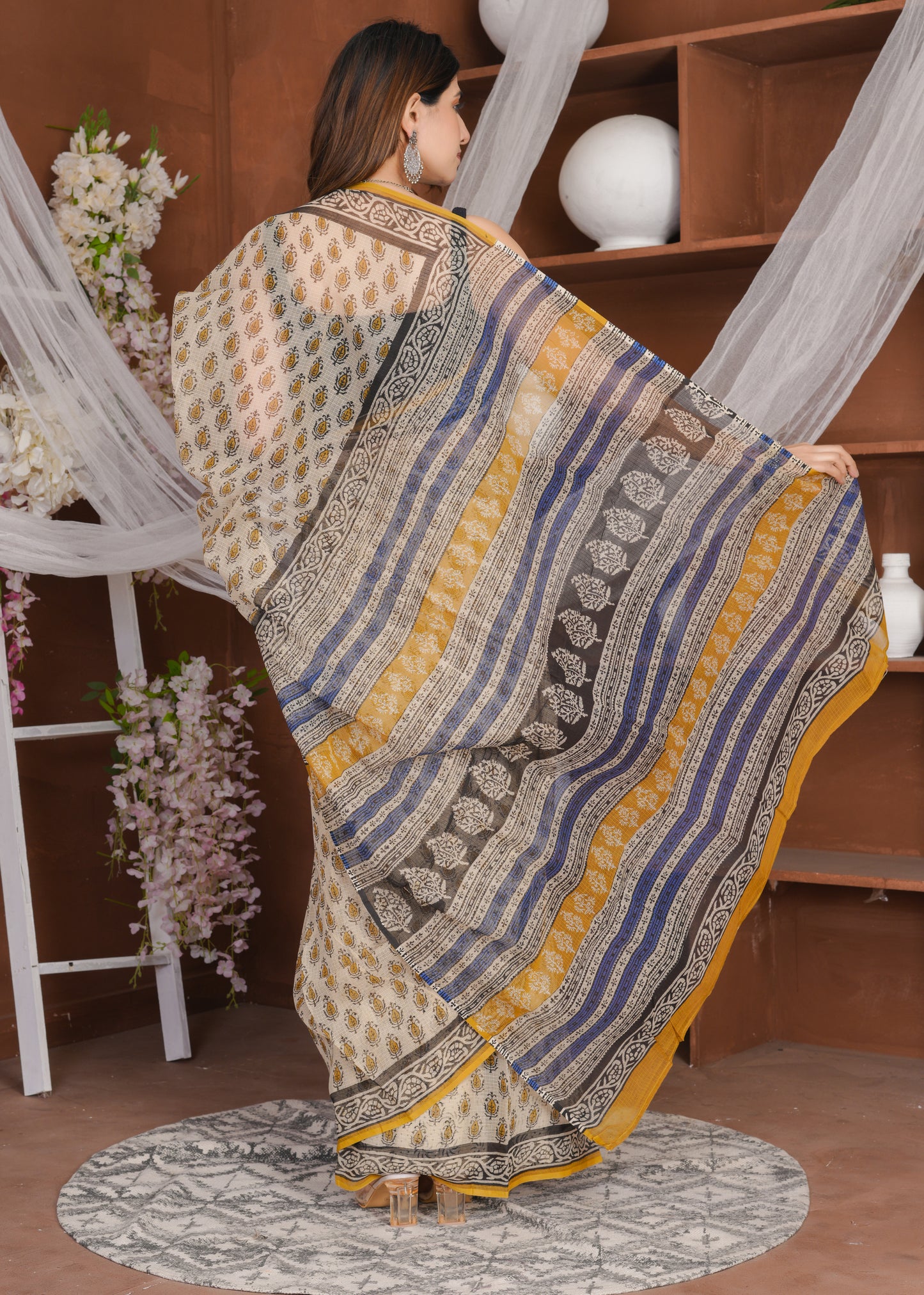 Cotton Seed Bagru Pure Kota Doria