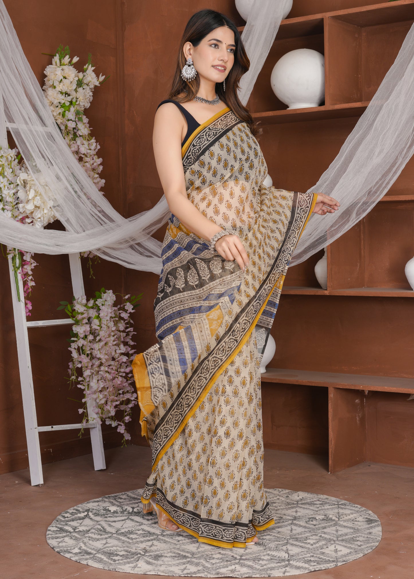 Cotton Seed Bagru Pure Kota Doria