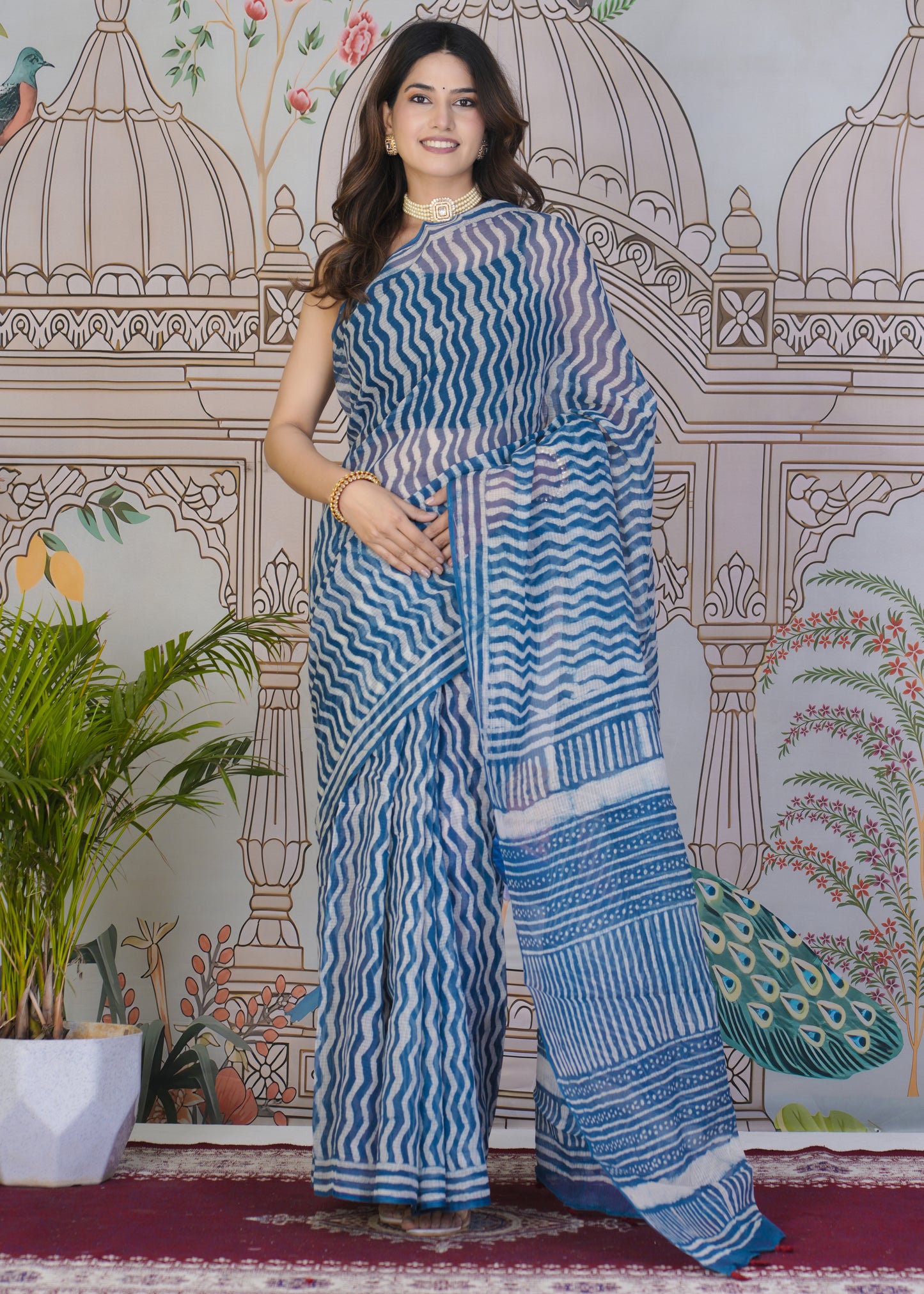 Skyline: Authentic Dabu Print