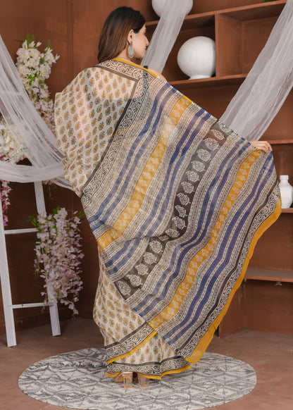 Cotton Seed Bagru Pure Kota Doria