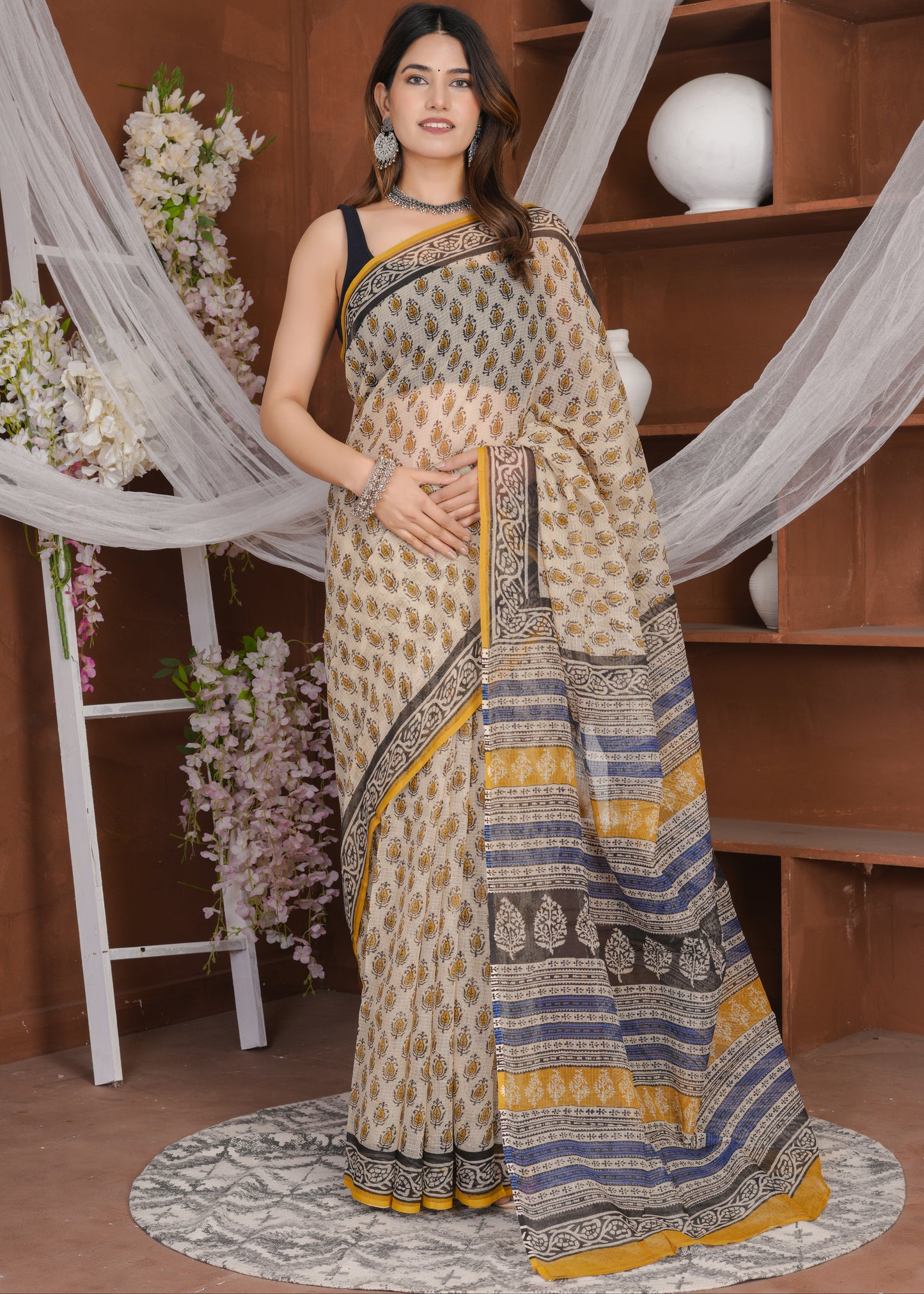 Cotton Seed Bagru Pure Kota Doria