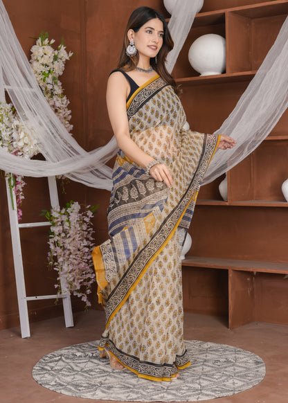 Cotton Seed Bagru Pure Kota Doria